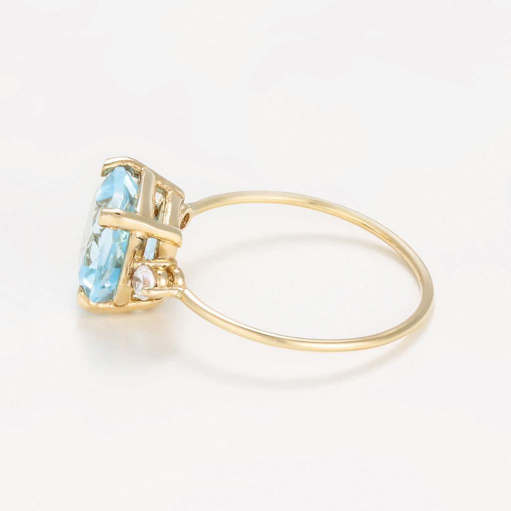 Anillo "Hope 2.65Ct/1" Topacio Oro Amarillo 375/1000