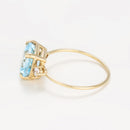 Bague "Espoir 2,65Ct/1" Topaze Or Jaune 375/1000