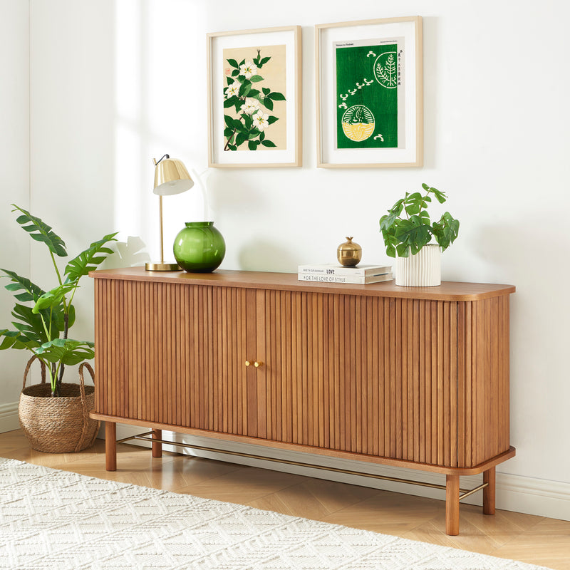 Buffet Ernest - Frêne Foncé Portes Tambour