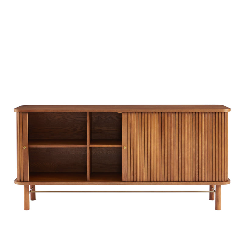 Buffet Ernest - Frêne Foncé Portes Tambour