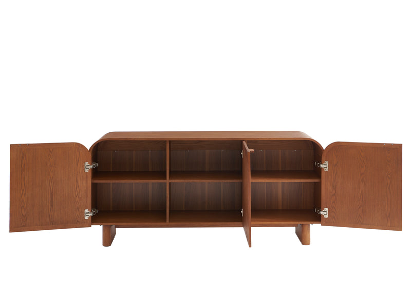 Buffet Lua - 3 Portes Placage Frêne Cannage