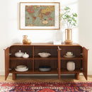 Buffet Lua - 3 Portes Placage Frêne Cannage