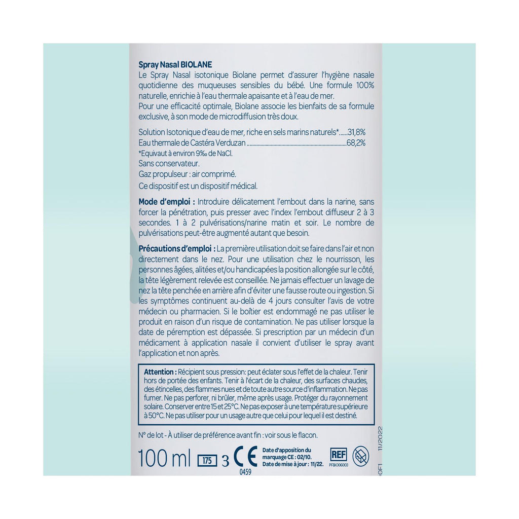 100% Natural Formula Nasal Spray