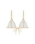 Haut Bikini Triangle Zigzag - Jaune