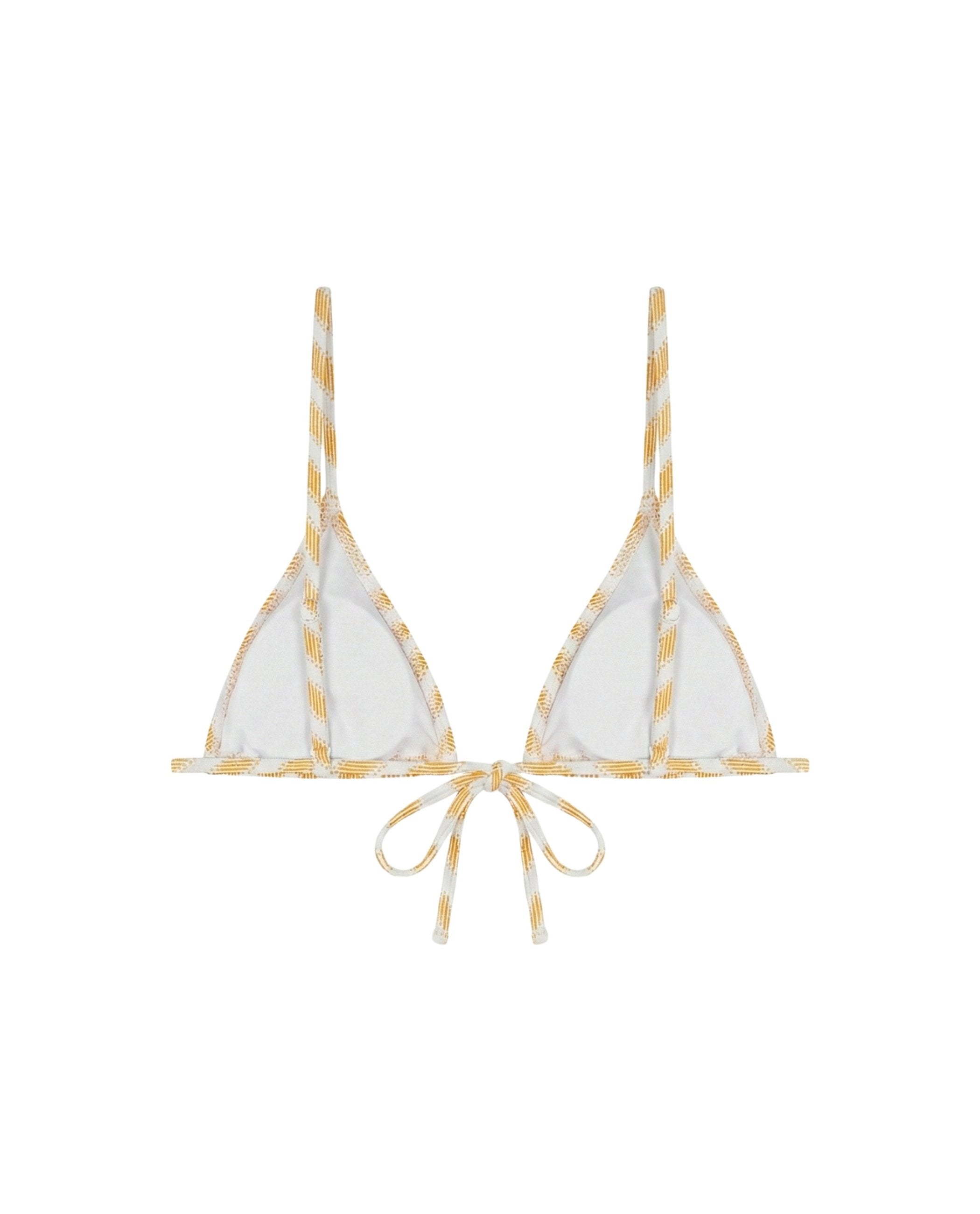 Haut Bikini Triangle Zigzag - Jaune