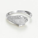 Bague "Mafdet" - Or Blanc 375/1000