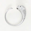 Bague "Mafdet" - Or Blanc 375/1000