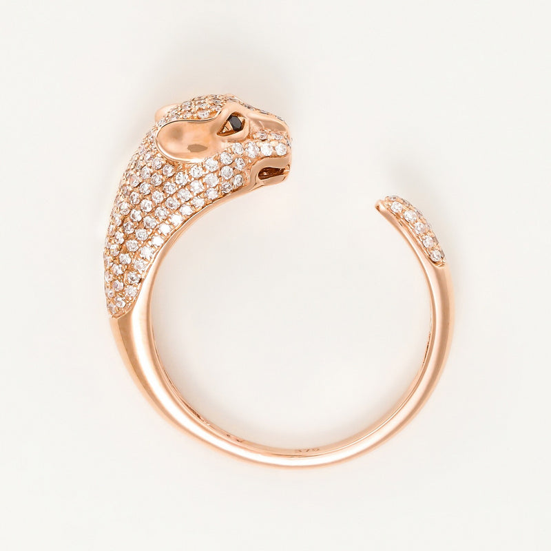 "Mafdet" Ring - 375/1000 Rose Gold