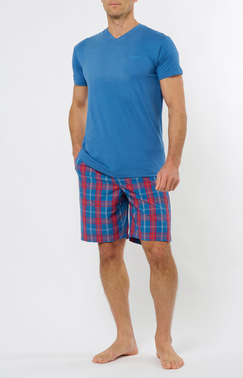 Pyjashort Mixte Rouge - Homme