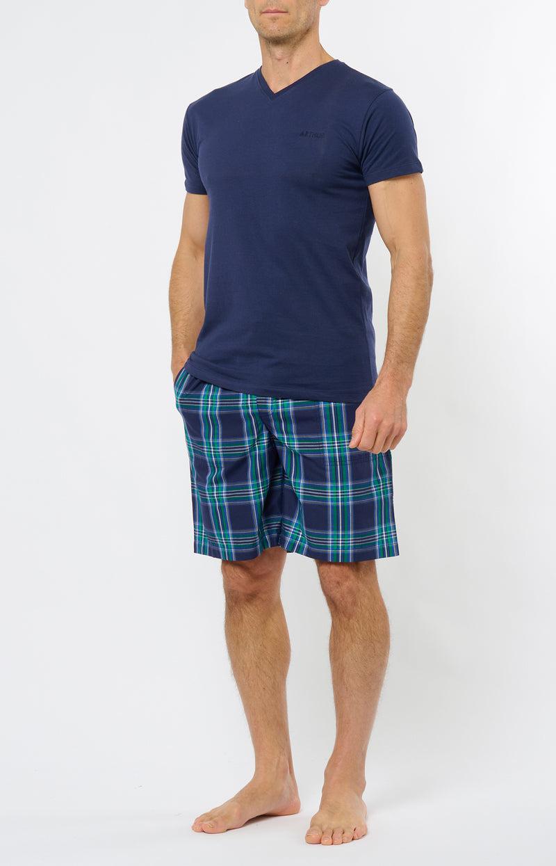 Pyjashort Mixte Marine - Homme