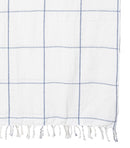 Serviette En Coton Khadi - Bleu