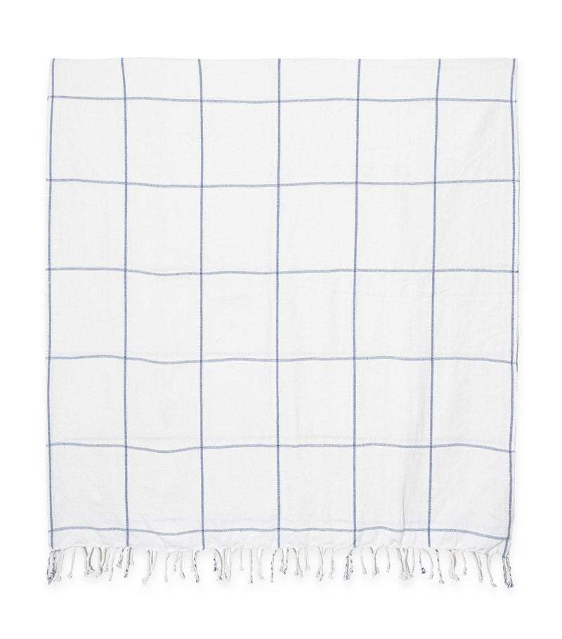 Serviette En Coton Khadi - Bleu