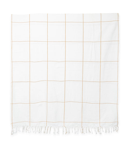 Serviette En Coton Khadi - Moutarde