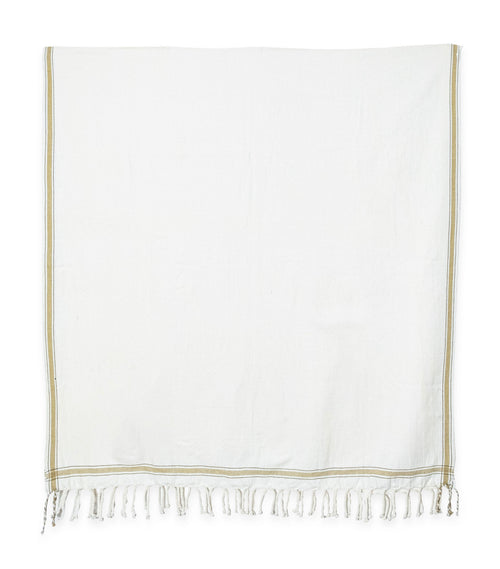 Serviette En Coton Khadi - Olive