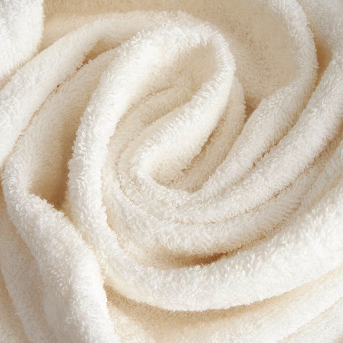 Nicol Cotton Terry Bath and Guest Towel Set 430 G with Linen and Cotton Frill - Ivory
