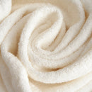 Ensemble De Serviettes De Toilette Et D'Invités Nicol En Éponge De Coton 430 G Avec Volant En Lin Et Coton - Ivoire