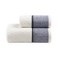 Castellina Bath And Guest Towel Set - Ivory/Denim