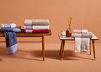 Castellina Bath And Guest Towel Set - Ivory/Denim