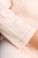 Ensemble - Naissance Rose Bébé Cœur Ajouré