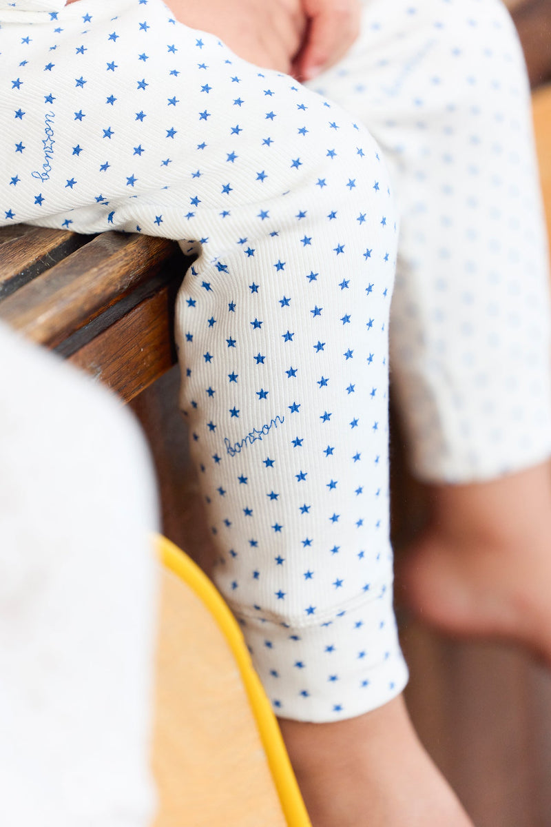 Ensemble - Pyjama 2 Pièces Bleu Bébé Imprimé Étoiles