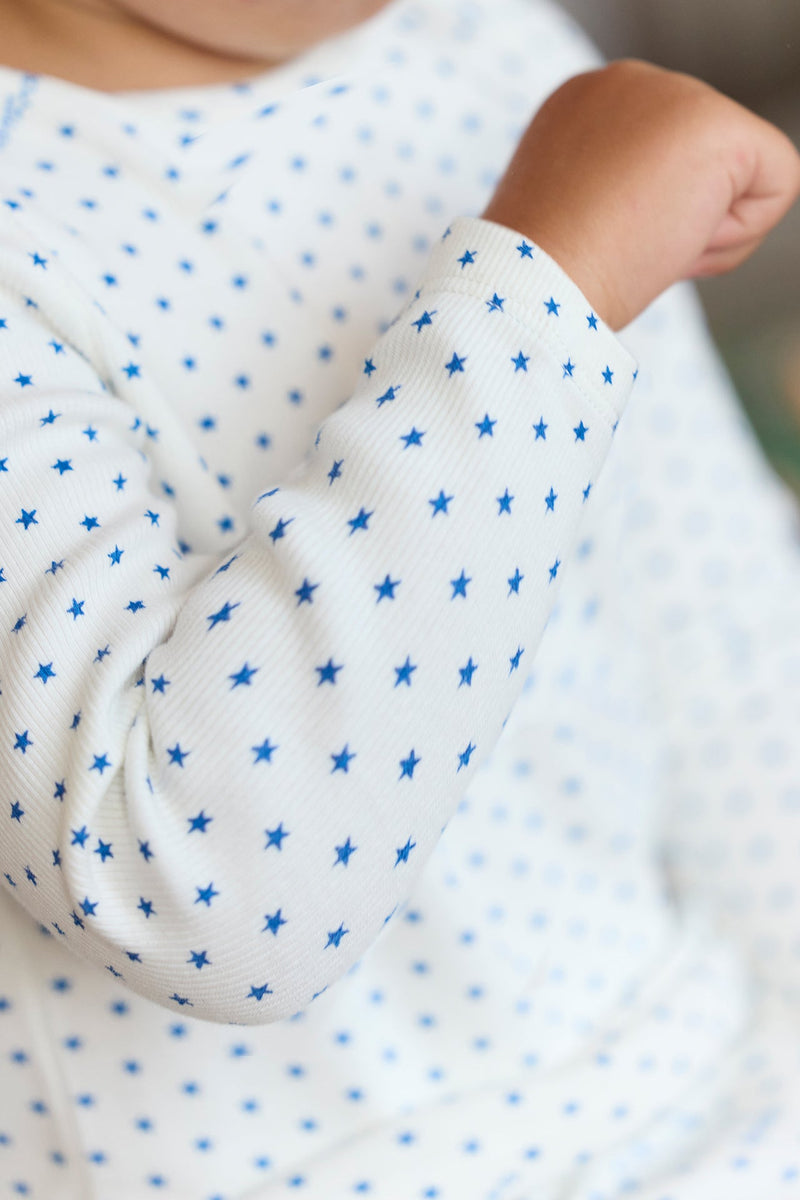 Ensemble - Pyjama 2 Pièces Bleu Bébé Imprimé Étoiles