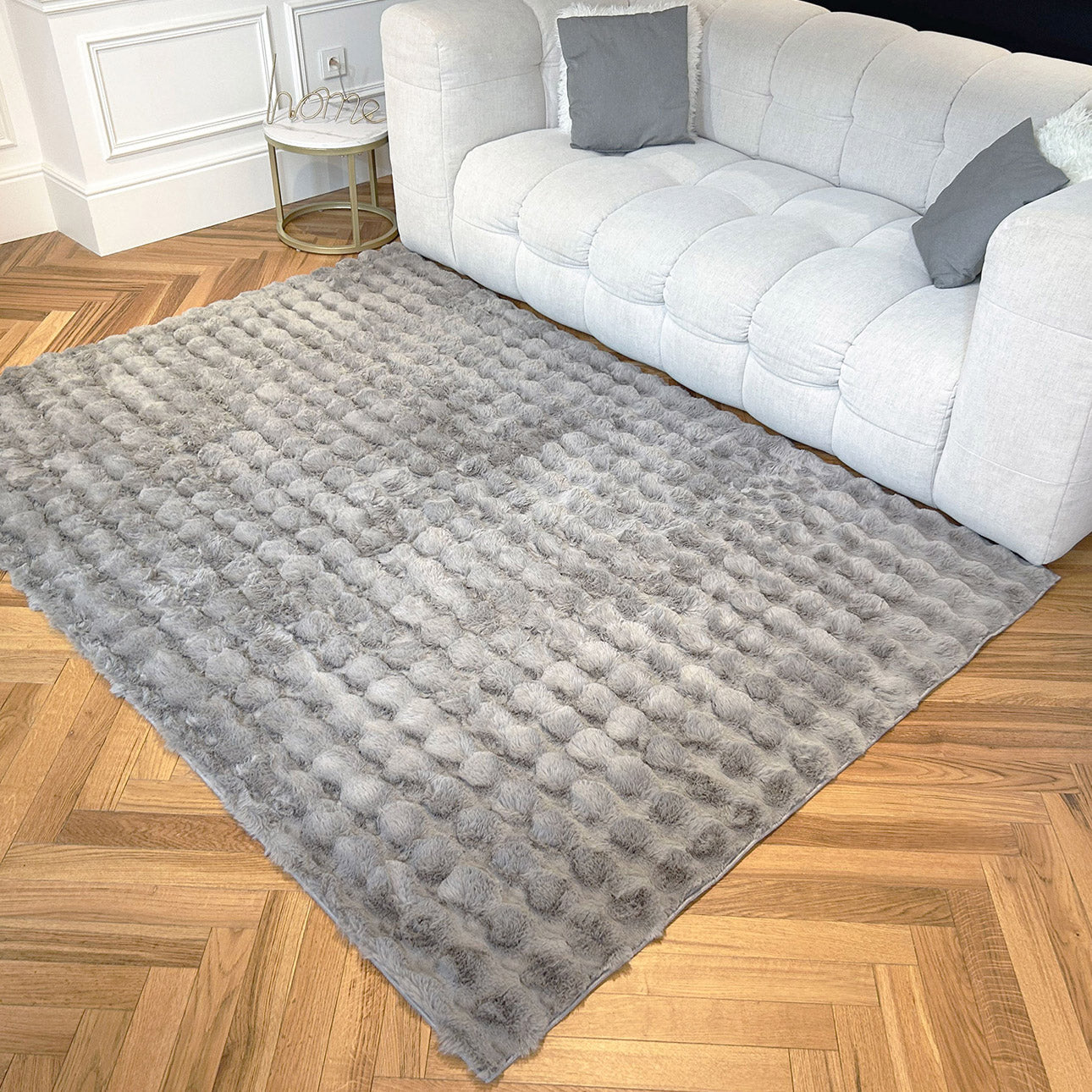 Bubble - Tapis D'Intérieur - Polyester - Anthracite