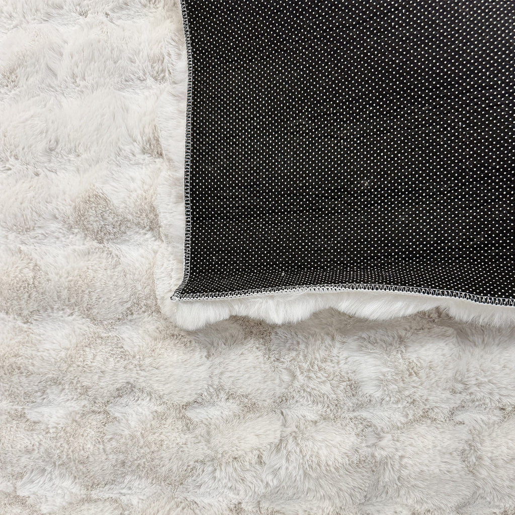 Bubble - Tapis D'Intérieur - Polyester - Blanc