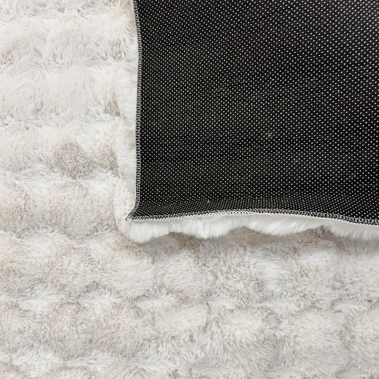 Bubble - Tapis D'Intérieur - Polyester - Blanc