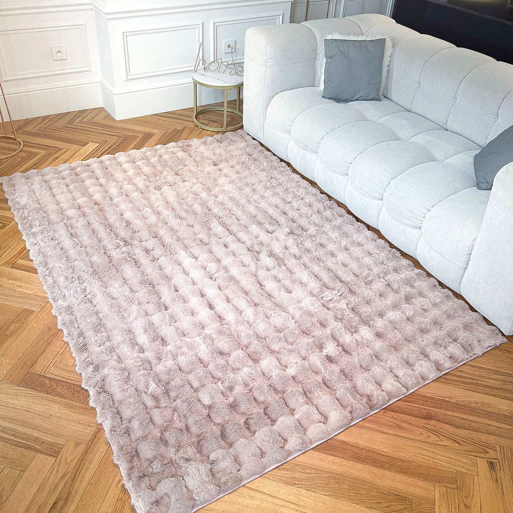 Bubble - Tapis D'Intérieur - Polyester - Rose