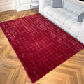 Bubble - Tapis D'Intérieur - Polyester - Rouge