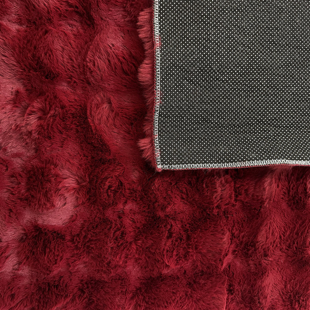 Bubble - Tapis D'Intérieur - Polyester - Rouge