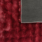 Bubble - Tapis D'Intérieur - Polyester - Rouge