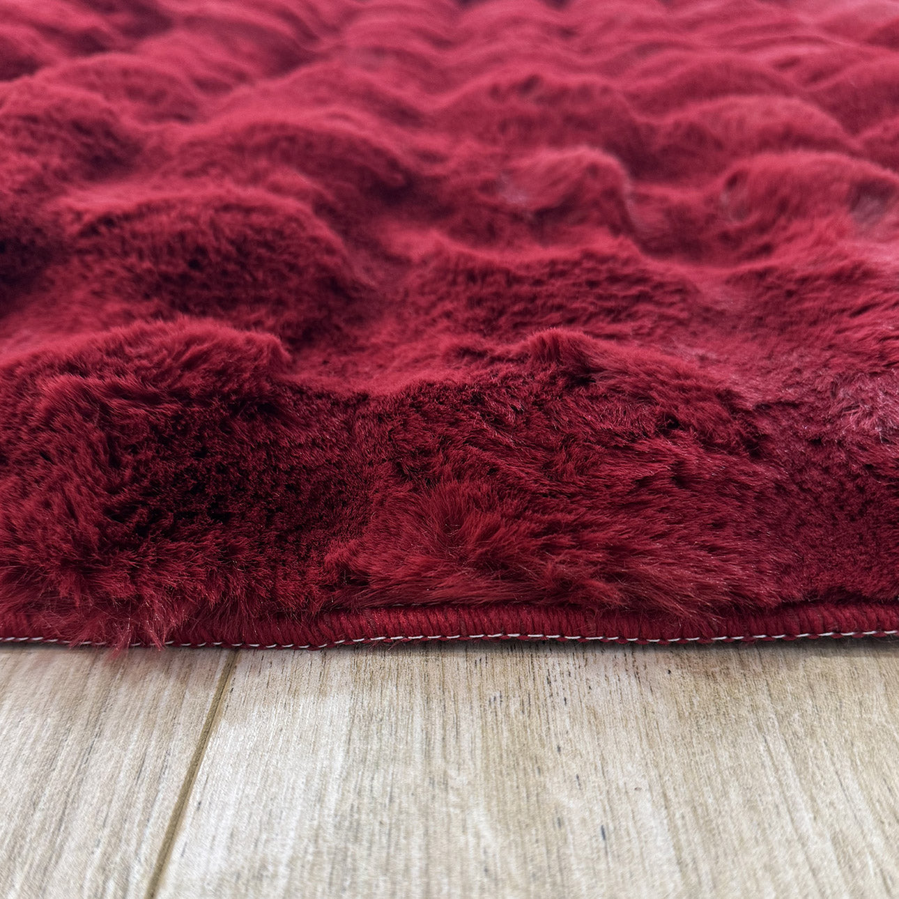 Bubble - Tapis D'Intérieur - Polyester - Rouge