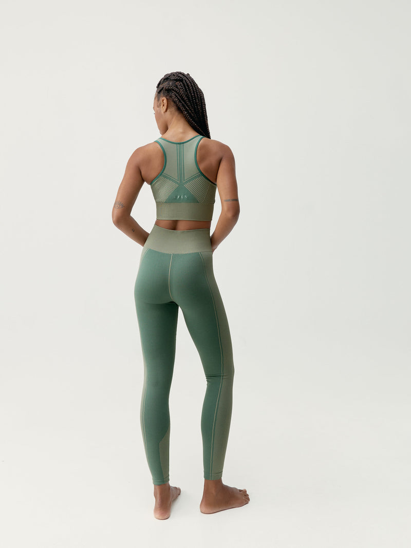 Legging Buddha Vert Foncé/Iceberg Vert - Femme