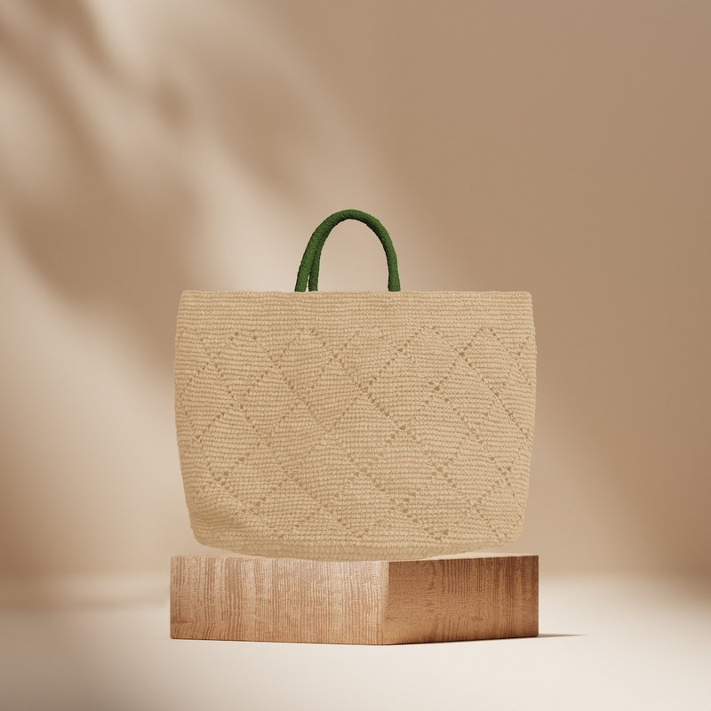 Bururi bag - Beige & Green