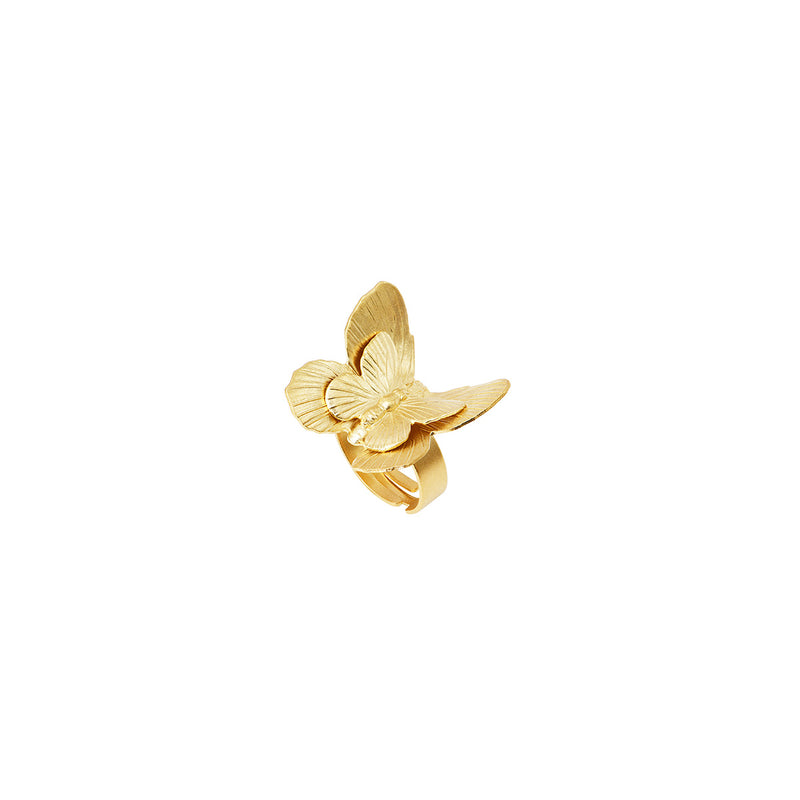 Bague Grand Modele Butterfly Doré