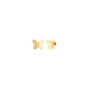 Boucles D'Oreilles Petit Modele Butterfly Dorées