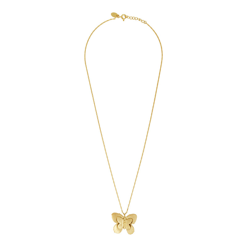 Collier Grand Modele Butterfly Doré