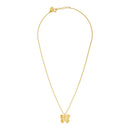 Small Gold Butterfly Necklace