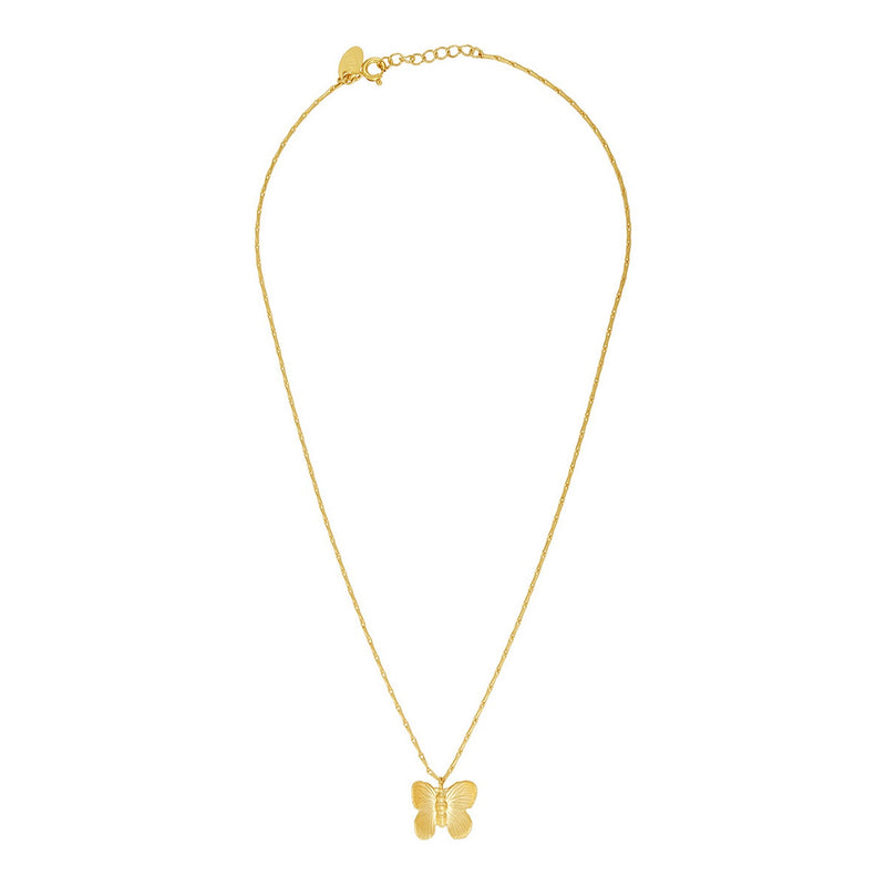 Small Gold Butterfly Necklace