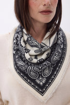 Small Butterfly Bandana - Black - Women