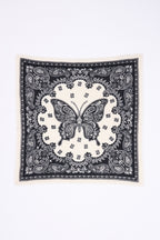 Small Butterfly Bandana - Black - Women