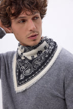 Lille bandana Butterfly - Sort - Herre - 100 % kashmir