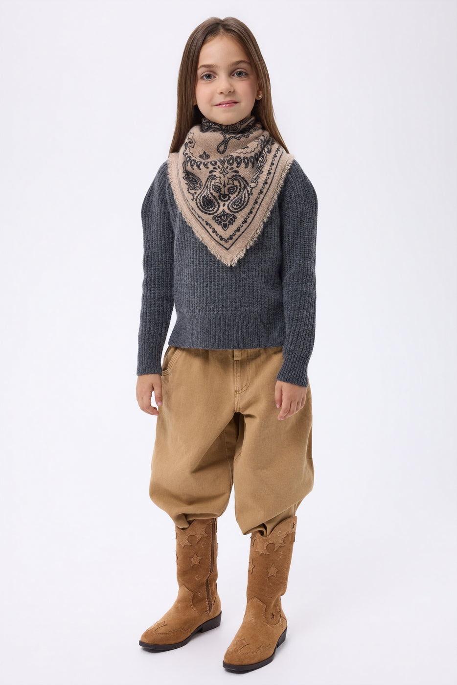 Bandana pequeño Butterfly - Beige crema - Niño