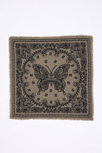 Piccola Bandana Butterfly - Cachi Mélange - Bambino - 100% Cashmere