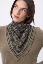 Bandana pequeño Butterfly - Caqui jaspeado - Mujer