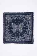 Mała apaszka bandana Butterfly - Granatowy - Kobieta - 100% Kaszmir