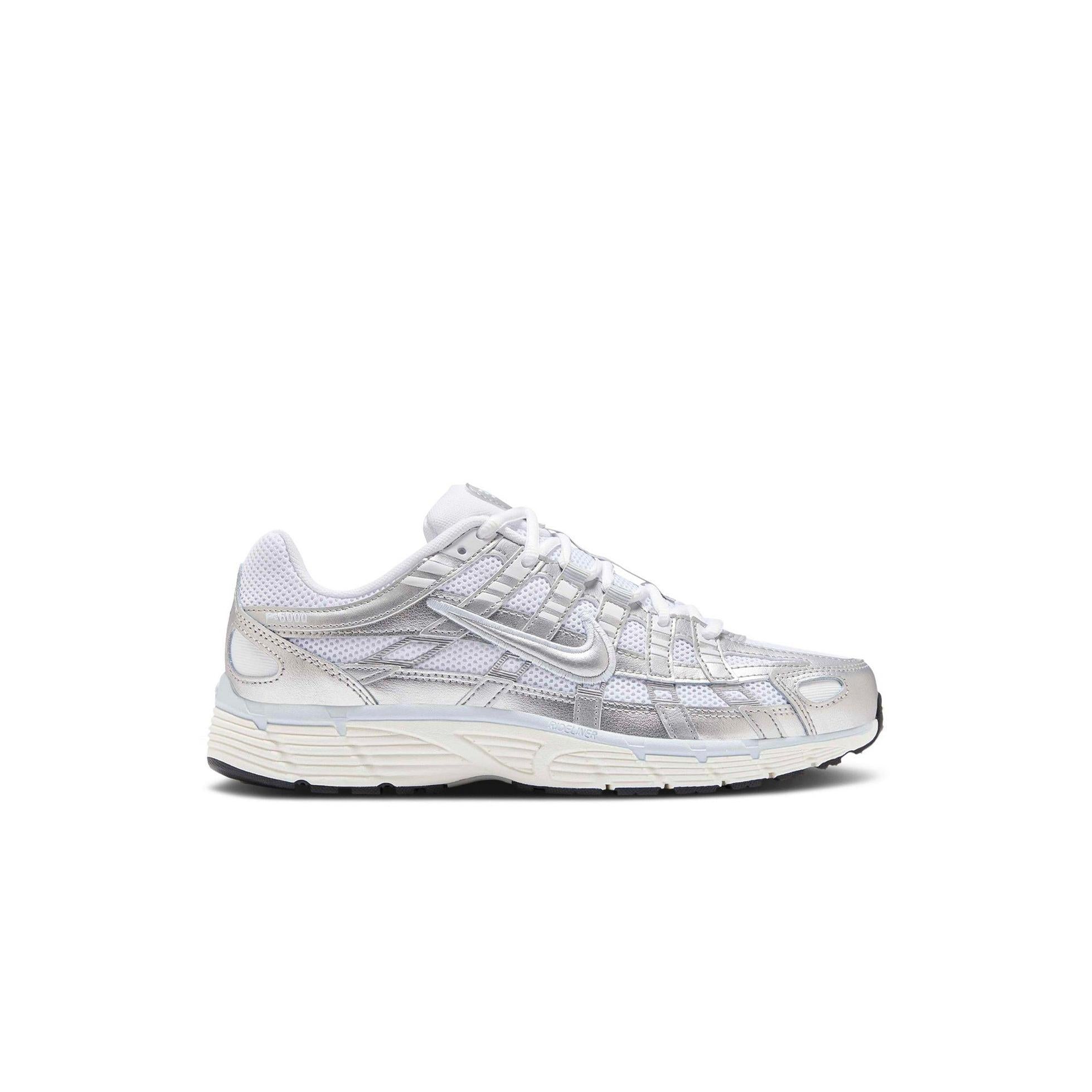 Nike P-6000 Blanco Azul Tint Sail Metálico Plata (W) - Blanco