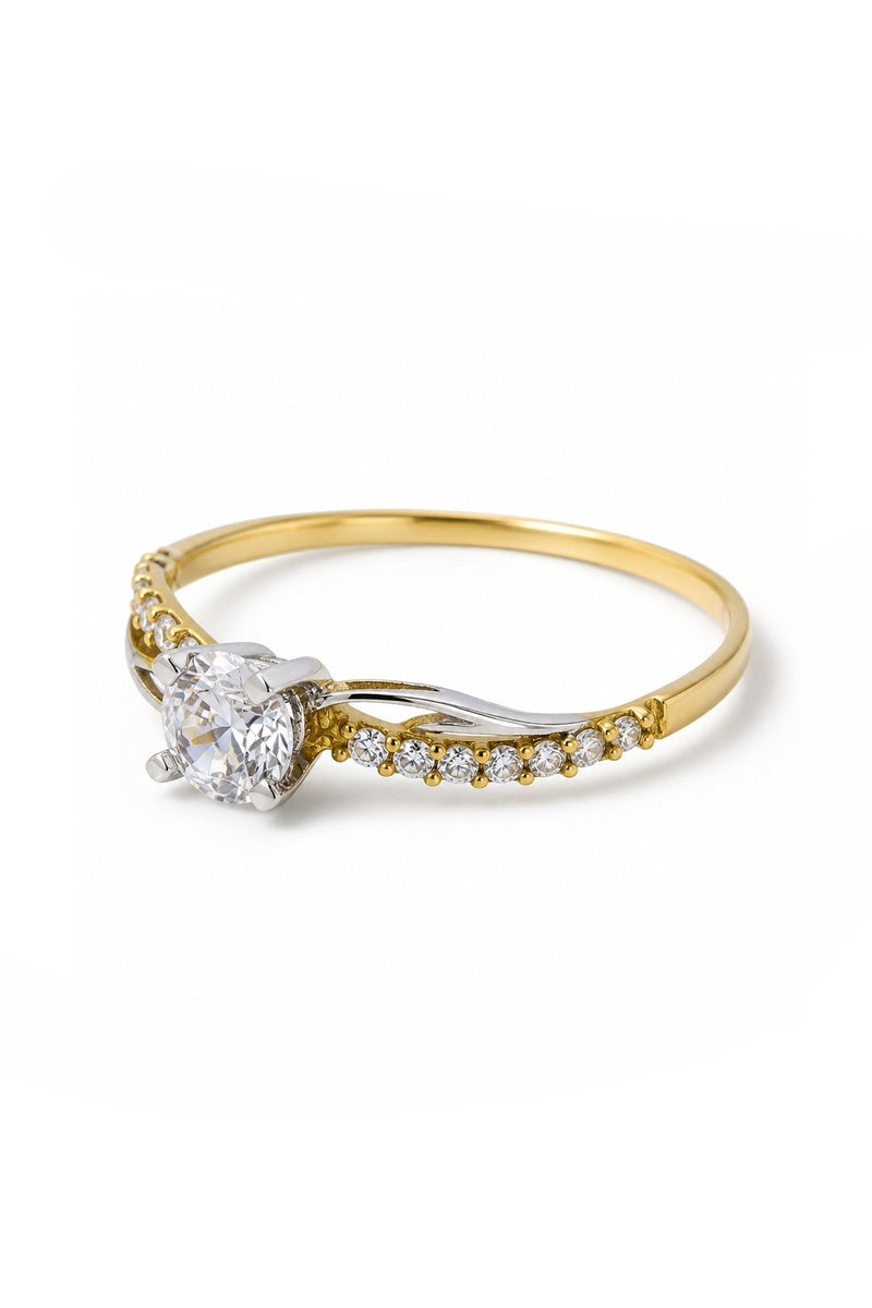 Bague "Coup De Foudre" Or Bicolore 375/1000