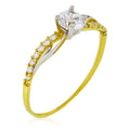 Bague "Coup de Foudre" Or Bicolore 375/1000